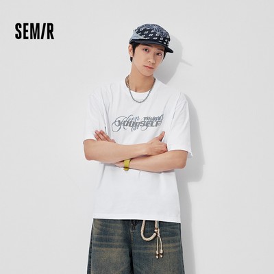 Semir 2026 Mùa Hè - Áo In Chữ Cổ Thủy Thủ, Nhanh Khô
