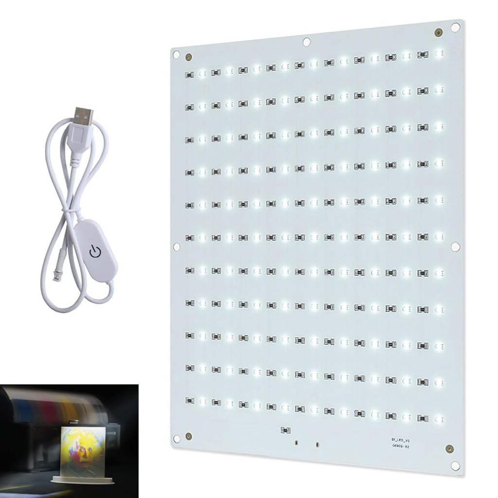 Bộ bảng đèn nền LED Lithophane CMYK Tương thích với Combo mini Bambulab A1 / A1 / P2S / P1P / P1S / 