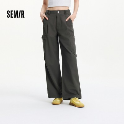 Semir 2026 Quần Ống Rộng Nữ Mùa Hè, Xếp Ly Dây Rút, Phong Cách Tiện Ích