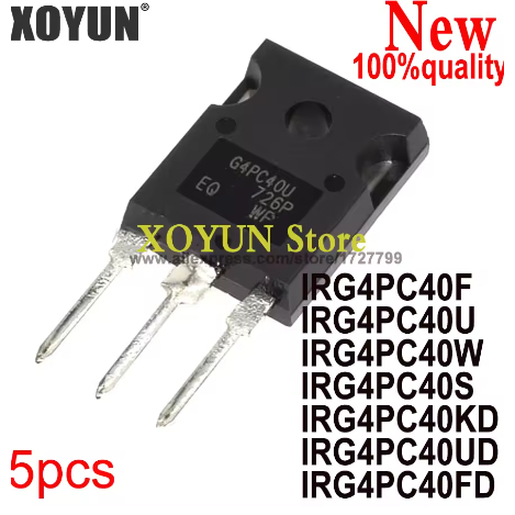 (5 Cái) 100% Mới IRG4PC40F IRG4PC40U IRG4PC40W IRG4PC40S IRG4PC40KD IRG4PC40UD IRG4PC40FD G4PC40F G4