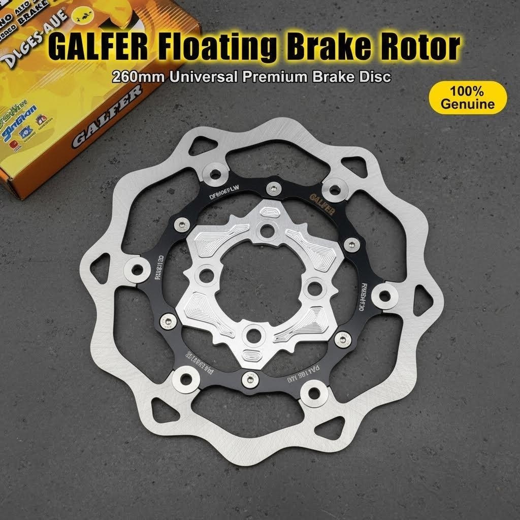 Đĩa phanh trước KTM 260mm Đĩa nổi CNC 4 lỗ cho HONDA VARIO125 VARIO150 VARIO 160