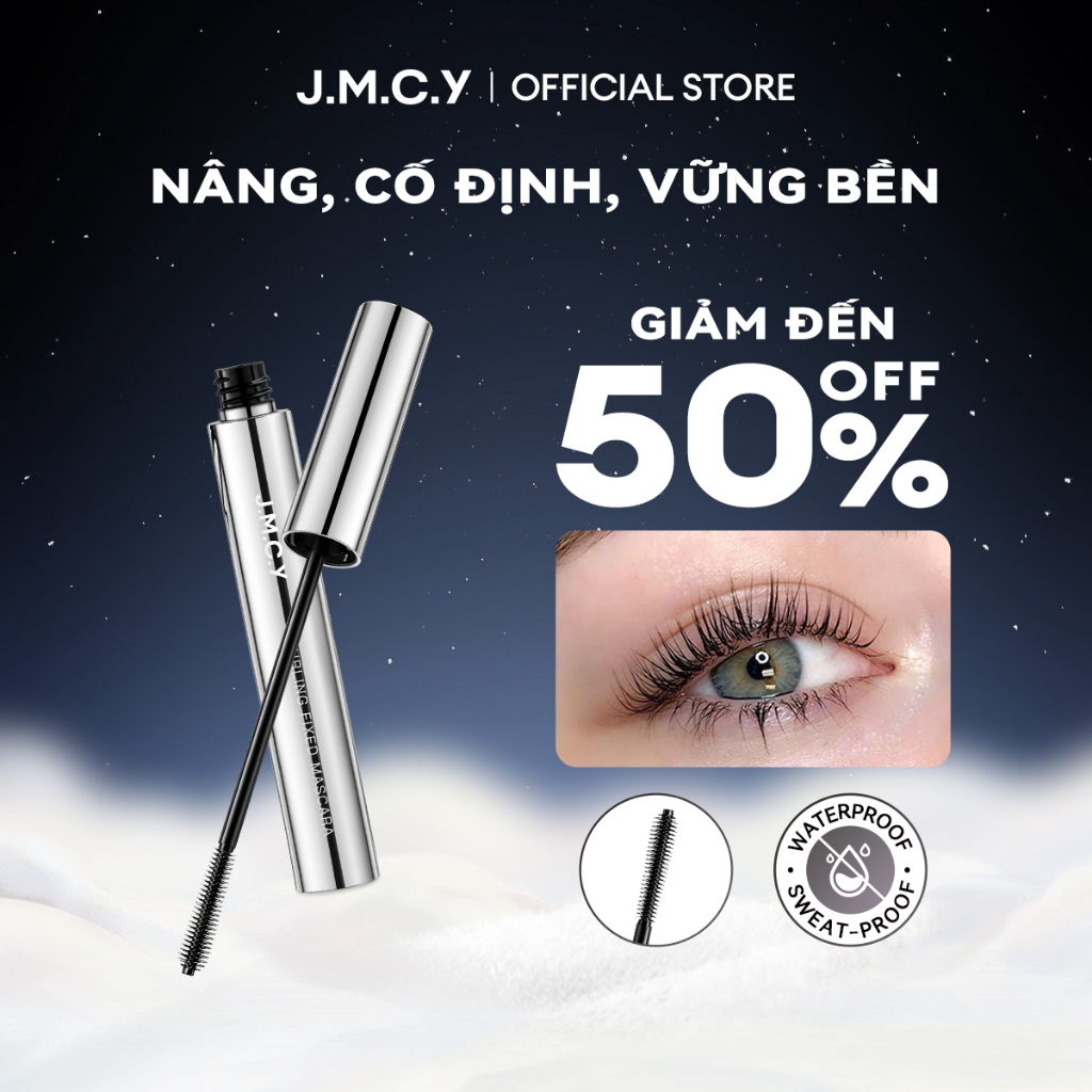 【Sử dụng cả ngày】JMCY Stay Curl Mascara Slim Brush dành cho lông mi nâng cao lâu trôi Mascara chống 