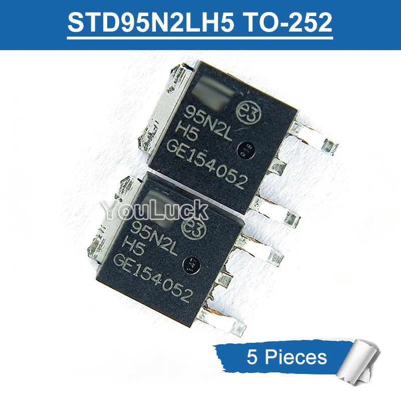 5 chiếc 95N2L H5 STD95N2LH5 TO-252 80A / 25V N-channel MOSFET Transistor Mới Ban Đầu
