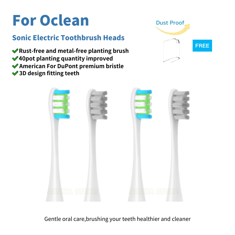 【Toothbrush Head】Replacement Brush Heads For Oclean X Pro/Elite/One/Z1/F1/E1/Air 2/Flow/X10 Sonic El