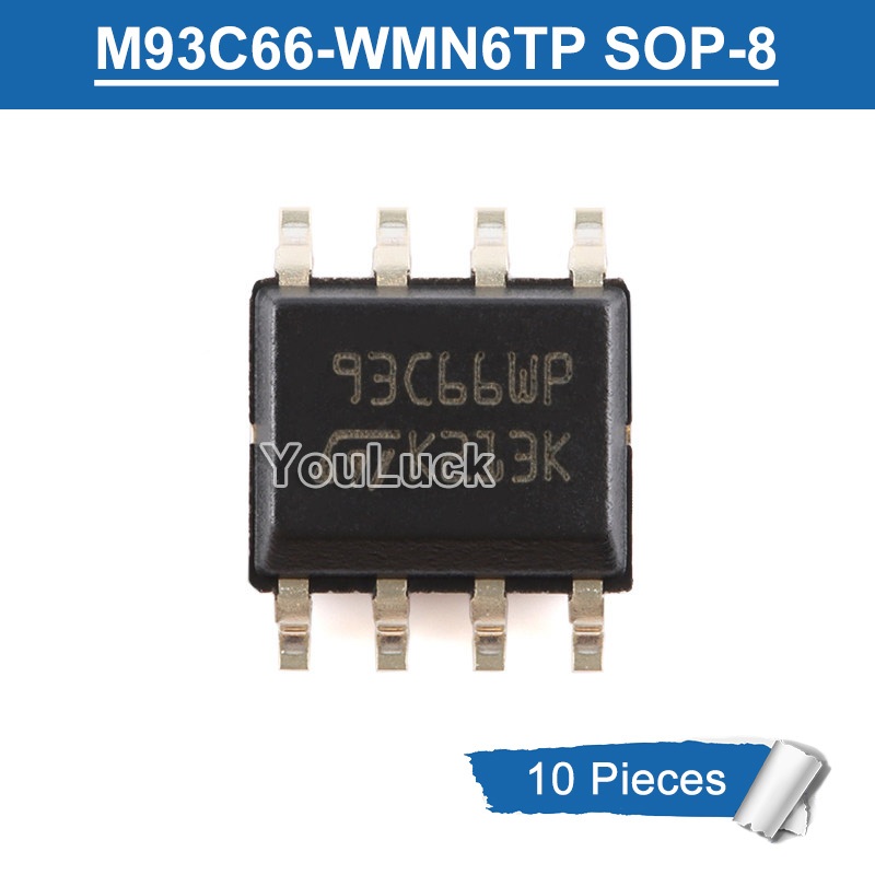 10 Chiếc Chính Hãng 93C66WP M93C66-WMN6TP SOP-8 4Kbit MICROWIRE Truy Cập Nối Tiếp EEPROM Chip IC Mới