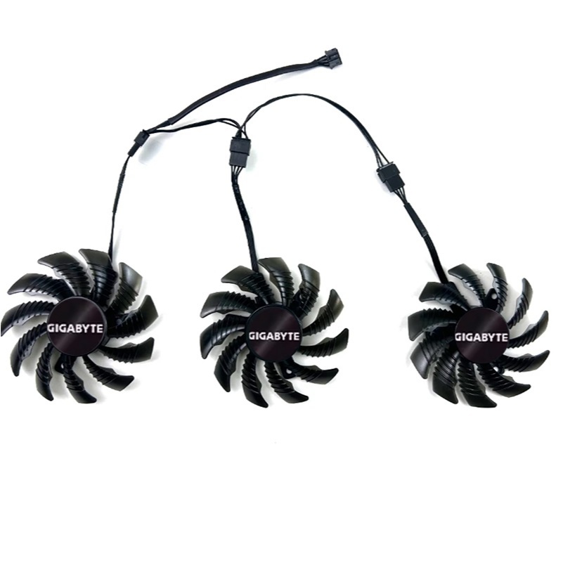 Quạt làm mát 3 quạt 75mm 4pin T128010SU PLD08010S12HH Dành cho GIGABYTE AORUS GTX 1080 1080Ti 1070Ti