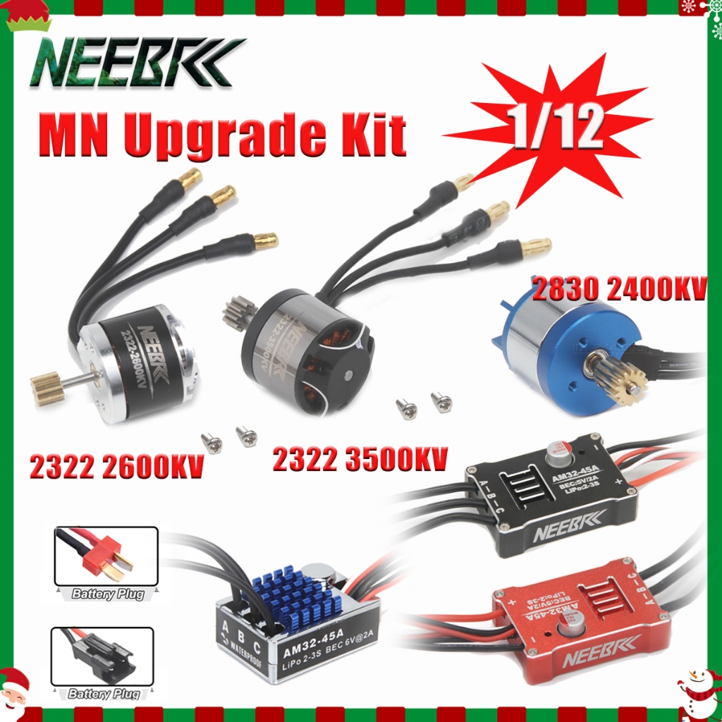 NEEBRC 2322 2600KV 3500KV 2830 2400KV Động cơ Outrunner không chổi than AM32 45A ESC SM3.0 / T Cắm c