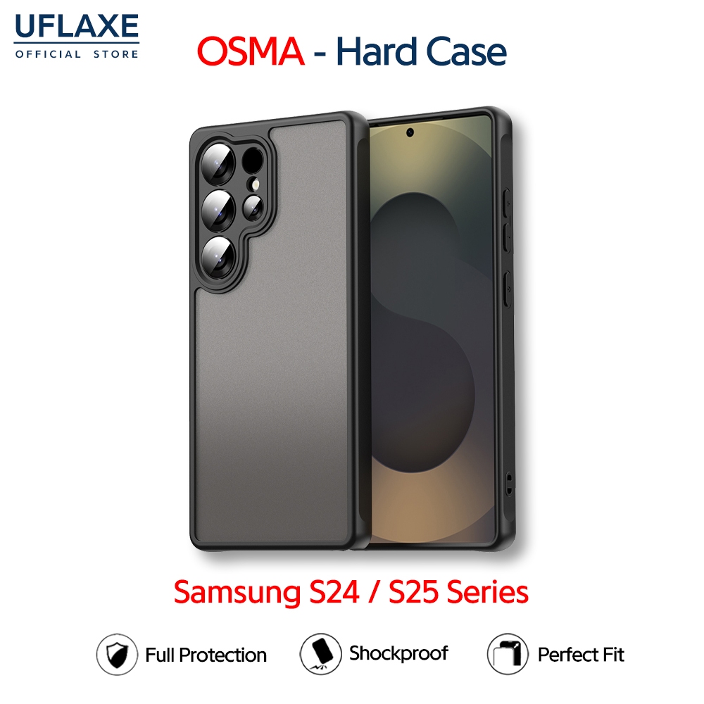 UFLAXE OSMA - Ốp Lưng Samsung Galaxy S25 Ultra / Samsung S24 / S24 Plus - Op Cứng Chống Sốc, Ốp Lưng