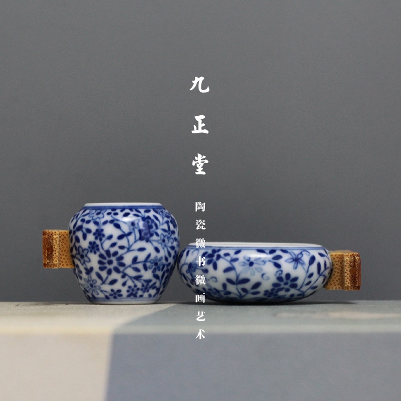 Bộ 2 Cóng - Cóng Khuyên - Cóng chim vẽ tay - Cửu Chính Đường - Hoa rối - Lắp tai cóng vào cóng