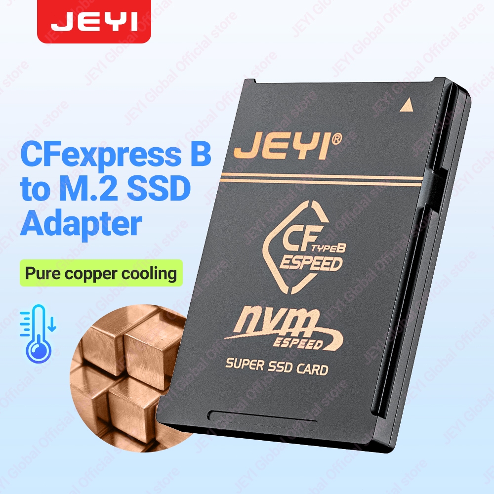 Jeyi 2230 M.2 NVMe SSD sang CFE Type-B Đồng Nguyên Chất Adapter, Bộ Nhớ Mở Rộng Thẻ CFexpress Cho NI