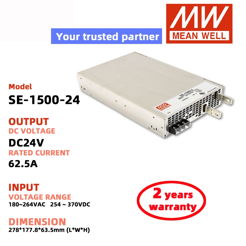 MEAN WELL SE-1500-24 SE-1500-12 SE-1500-27 SE-1500-48 SE-1500-15 Bộ nguồn chuyển mạch Nguồn điện Mea