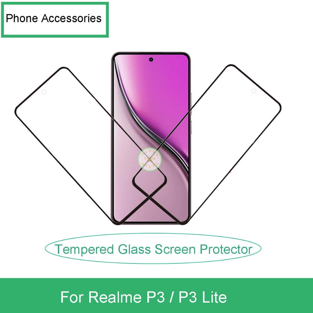 Dành Cho Realme P3 / P3 Lite Điện Thoại Di Động Kính Cường Lực Bảo Vệ Màn Hình Phụ Kiện Phần