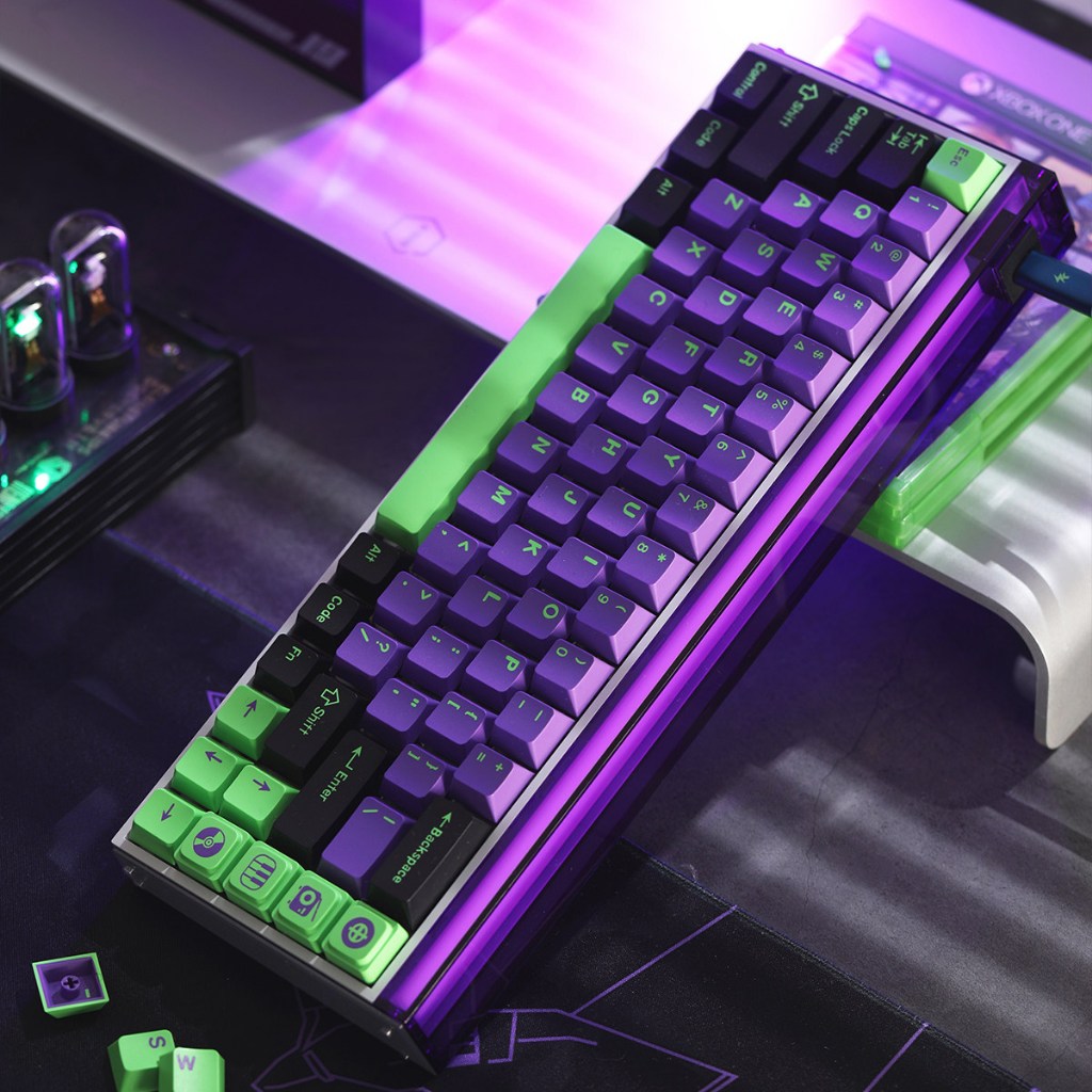 EVA01 KEYCAPS cherry profile PBT Doubleshot cho bàn phím cơ