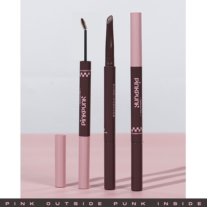 Mascara Lông Mày 2 đầu PinkPunk Chì kẻ mày Tự Nhiên 6 Màu Chống Nước & Nhòe Không Lem(280mg + 1.5g) | BigBuy360 - bigbuy360.vn