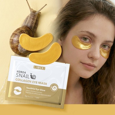 Mặt nạ mắt LAIKOU KOREA Snail Collagen - Làm sáng & săn chắc dưới mắt - Giảm quầng thâm Mắt phồng