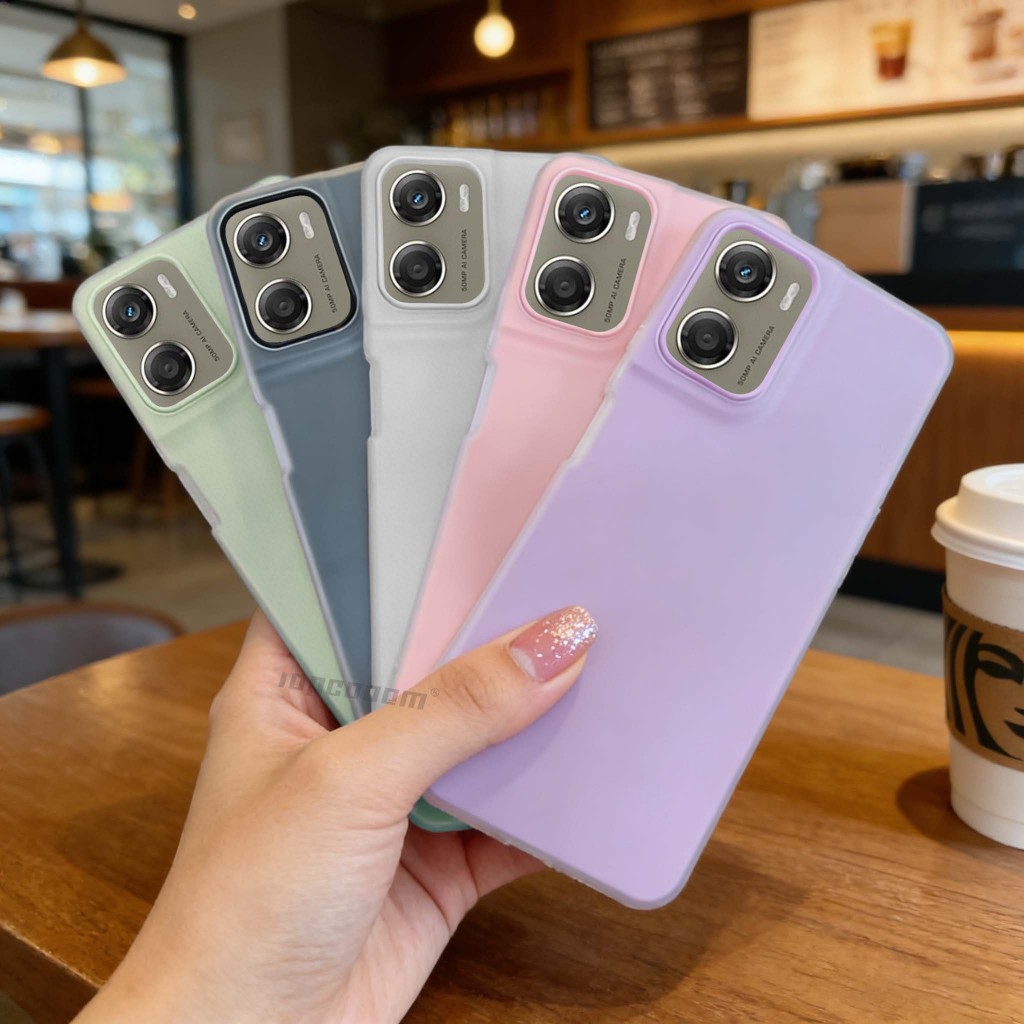 Ốp điện thoại silicon chống sốc màu kẹo Motorola Moto G05 E15 G06 G10 G20 G30 G13 G23 G14 G05 G15 Po