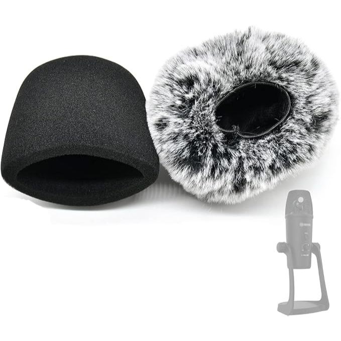 Kính chắn gió micro xốp lông thú cho BOYA PM700, pm700, PM700SP Mic Wind Cover, Tấm chắn gió cho BOY