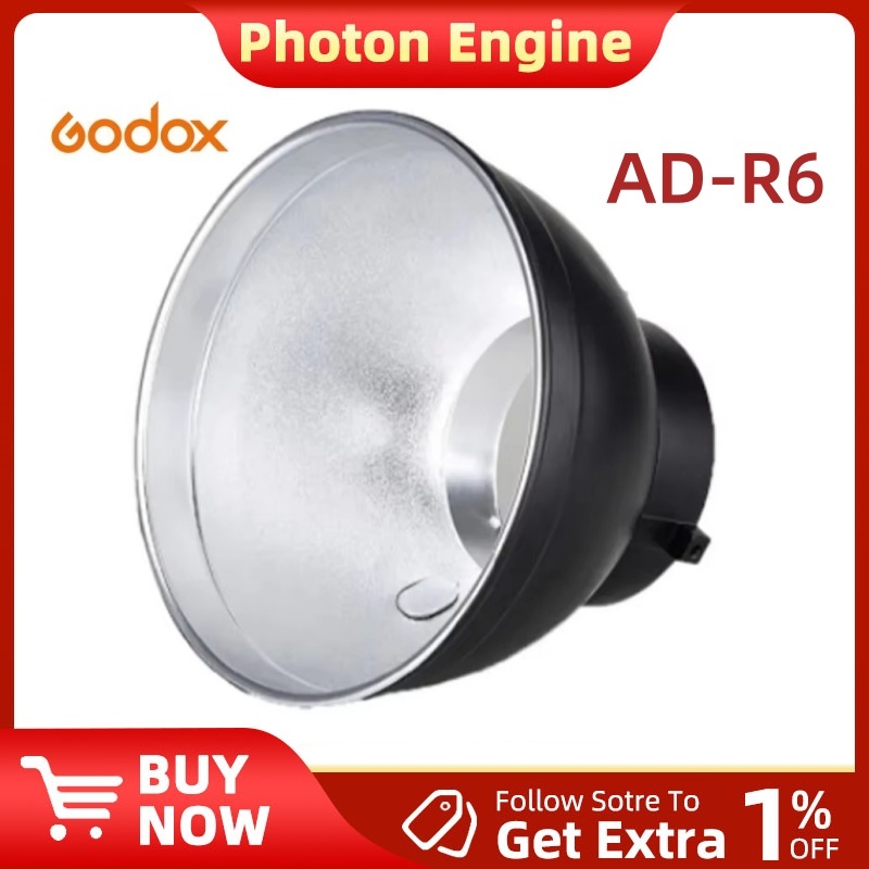 Godox AD-R6 169mm Khoảng 7 "Phản Quang Tròn Tiêu Chuẩn Bowens Mount Studio Chụp Ảnh Phụ Kiện Cho God