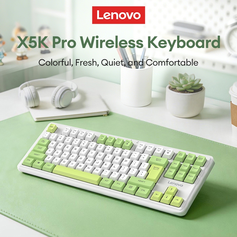 Bàn phím không dây Lenovo X5K Pro Văn phòng nhỏ gọn với hệ thống kép Win / Mac cộng với tuổi thọ pin dài | BigBuy360 - bigbuy360.vn