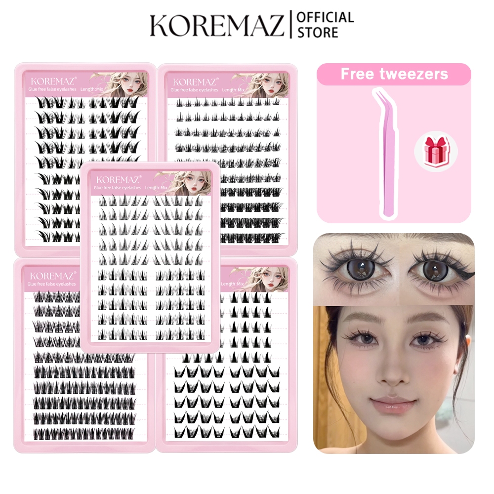 KOREMAZ 10 Hàng Lông Mi giả tự dính không cần dùng keo thế hệ mới có thể tái sử dụng nhiều lần