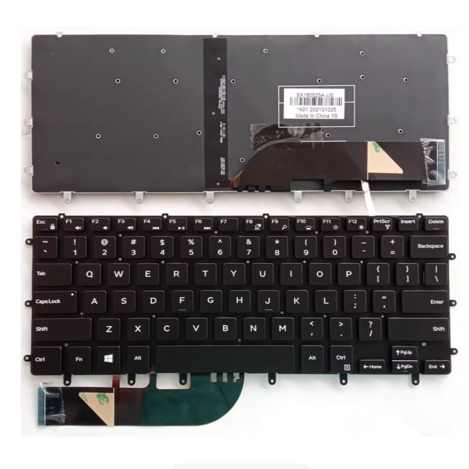 Bố cục Mỹ cho bàn phím máy tính xách tay Dell Precision 5510 5520 5530 5540 M5520 P56F 0GDT9F