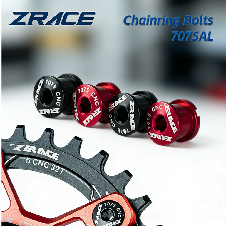 ZRACE 4 Dây Xích Bu Lông Cường Độ Cao MTB Chainwheels Vít 7075 Hợp Kim Nhôm CNC