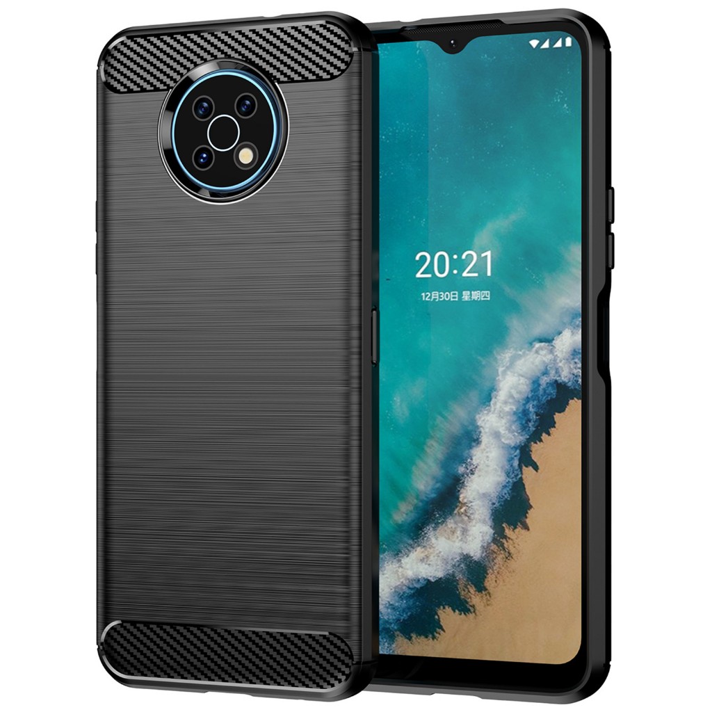 Ốp Silicon Chống Sốc Cho Nokia G50 Luxury Matte Cover Cho nokiag50 Vỏ Sợi Carbon Mềm