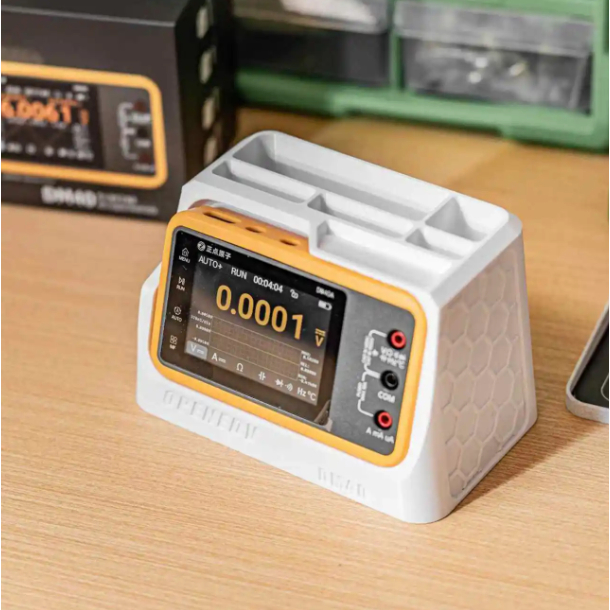 Đồng hồ vạn năng nguyên tử DM40 đúng giờ Thích hợp cho máy tính để bàn Giá đỡ máy trạm Hộp lưu trữ M