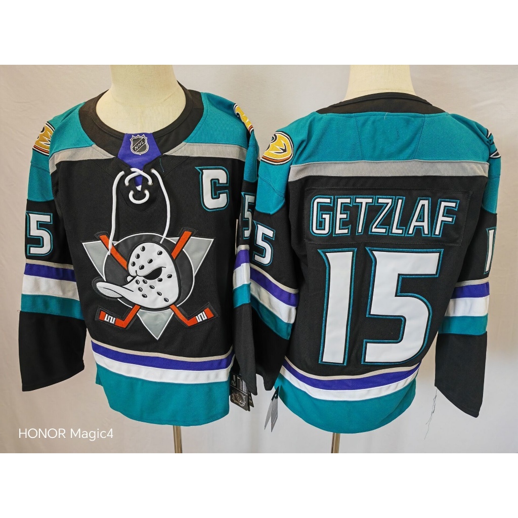 NHL Jersey vịt khúc côn cầu, áo thêu dài tay thể thao