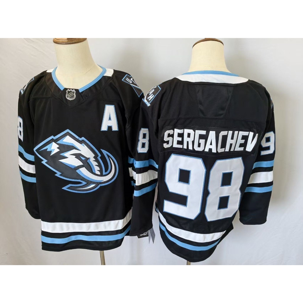 Áo khúc côn cầu nhà Away NHL Utah, thêu logo chính hãng, đồ thể thao dài tay