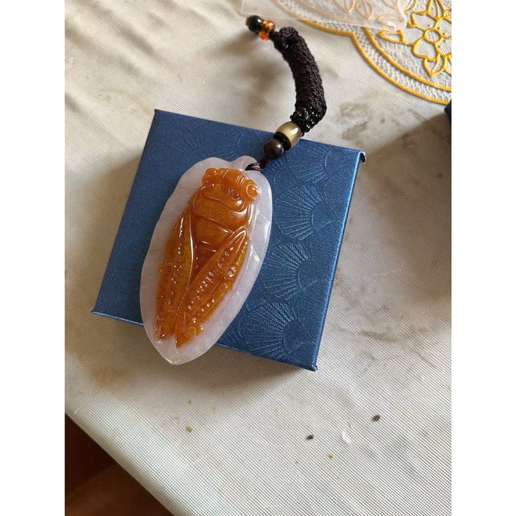 Ngọc Cicada Vẽ Tây Tạng Cổ Retro Ngọc Cicada 3.18