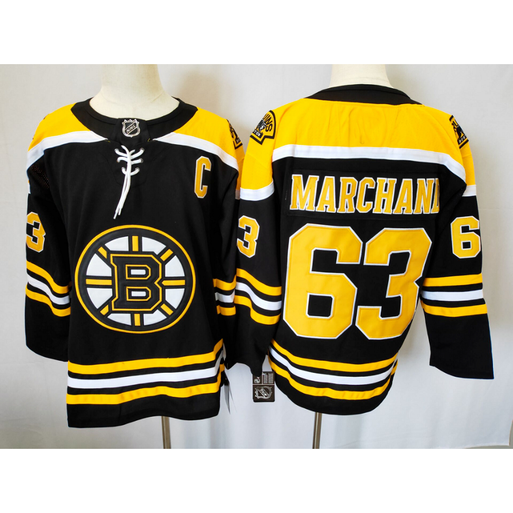 NHL Jersey Gấu Nâu Trang Chủ, Áo Thêu Dài Tay Thể Thao