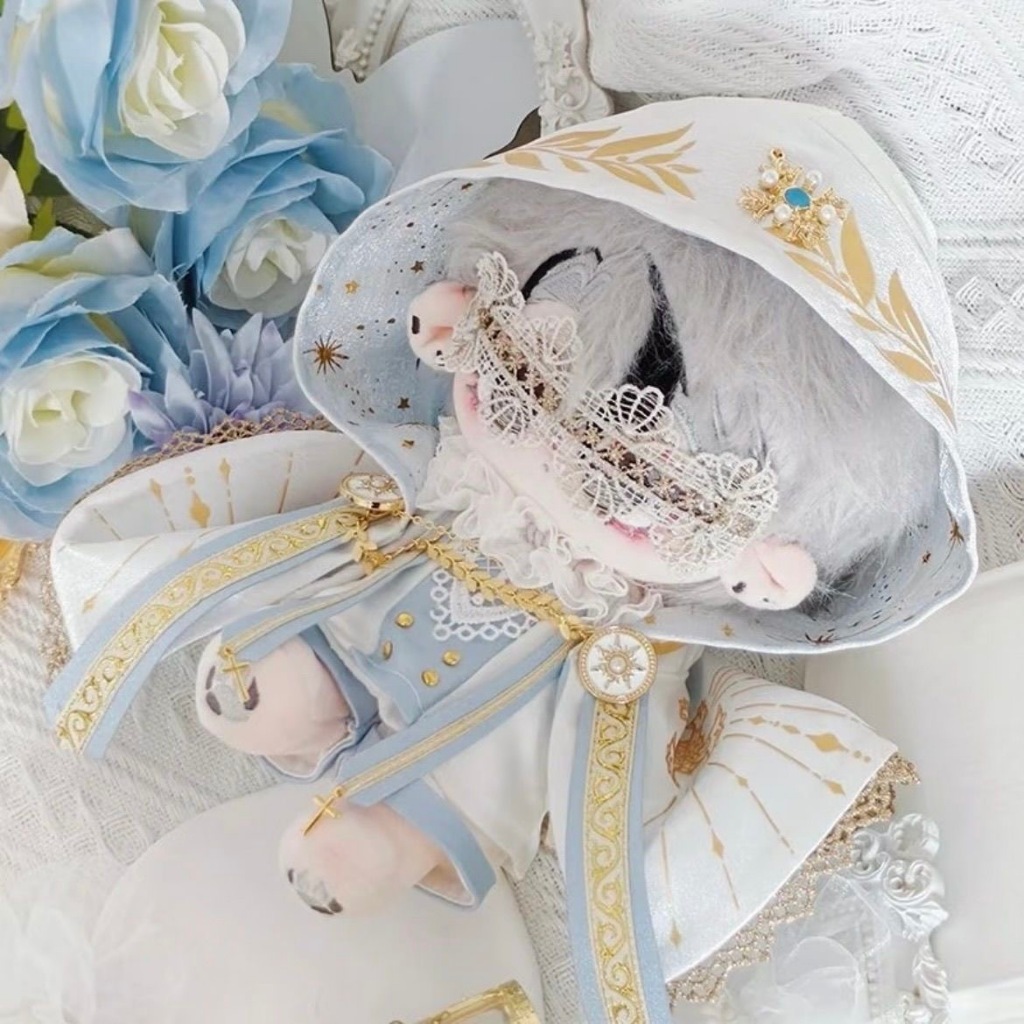 Doll's Clothes Quần áo búp bê Cotton cho quần áo trẻ em 20cm Ngôi sao dễ thương Búp bê trang điểm Bộ