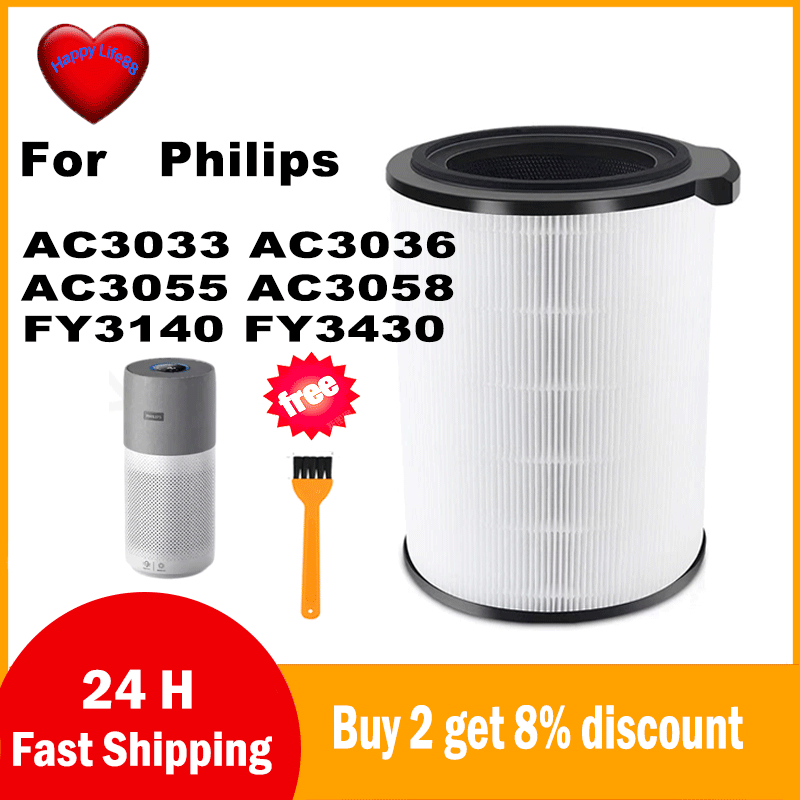 Dành Cho Philips AC3033 AC3036 AC3055 AC3058 Bộ Lọc HEPA Thay Thế Cho Mẫu FY3140 FY3430