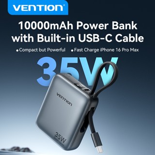 Vention Sạc Dự Phòng 10000mAh 35W - Tích hợp dây Type C, màn hình TFT