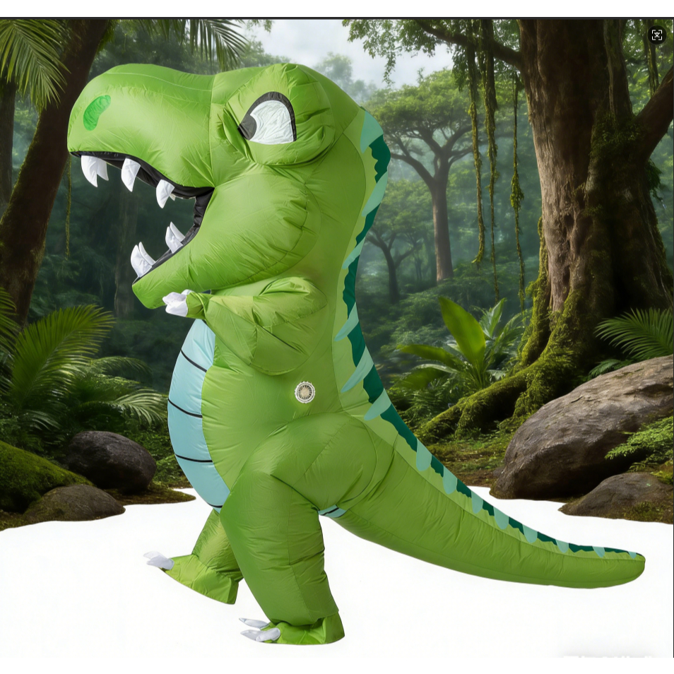 Bộ Đồ Bơm Hơi Hóa Trang Khủng Long Hoạt Hình Vui Nhộn Dành Cho Người Lớn