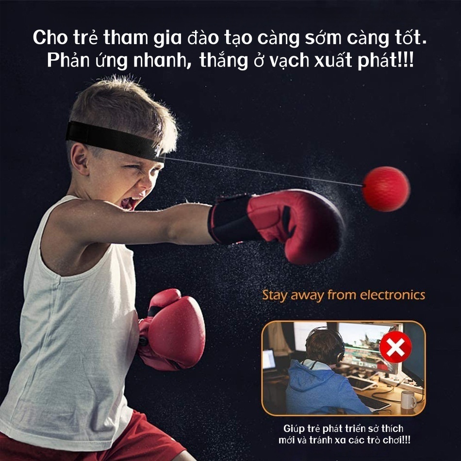 1 Máy Tính Chiến Đấu Đấm Bốc Phản Quang Bóng Cho Phản Quang Tốc Độ Huấn Luyện Đấm Bốc Bóng Cho Trẻ Em Người Lớn Người Cao Tuổi