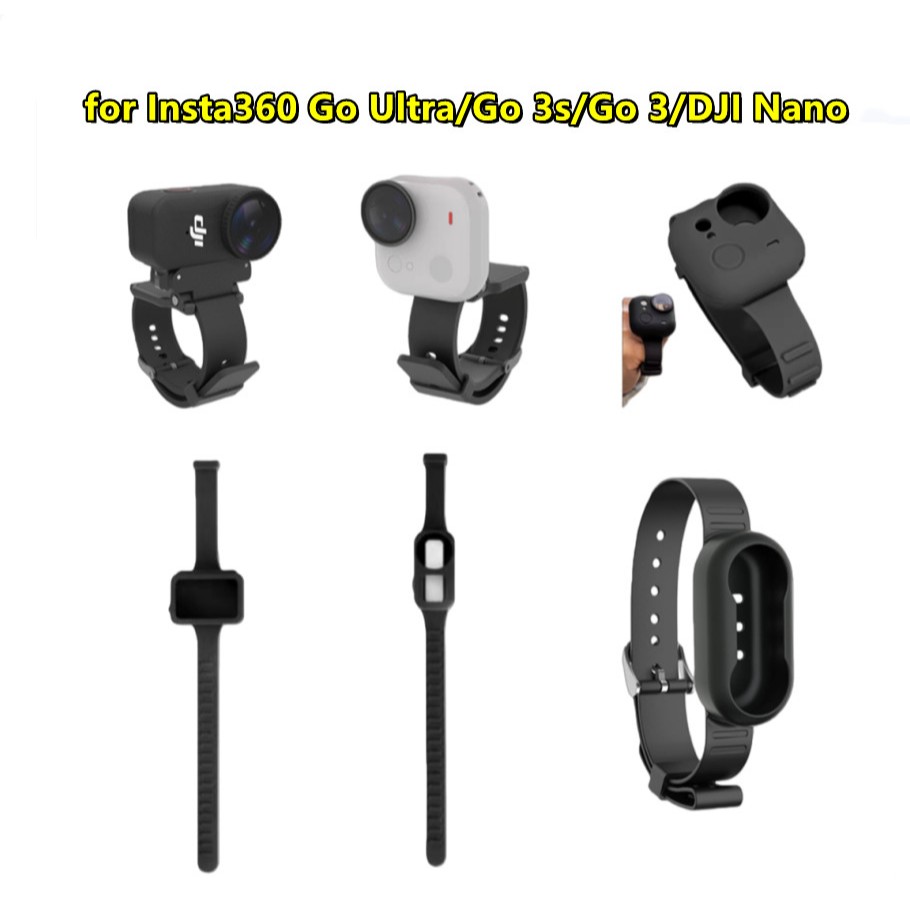 Dây đeo cổ tay tay cho Insta360 GO Ultra / Go 3s / Go 3 / DJI Osmo Nano Camera Mount Có thể điều chỉ