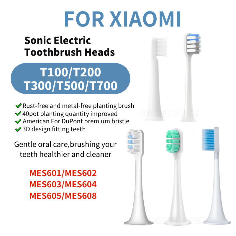 【Toothbrush Head】12 PCS Replacement Tooth Brush Heads For XIAOMI Mijia T100 / T300 / T500 / T700 Mi 