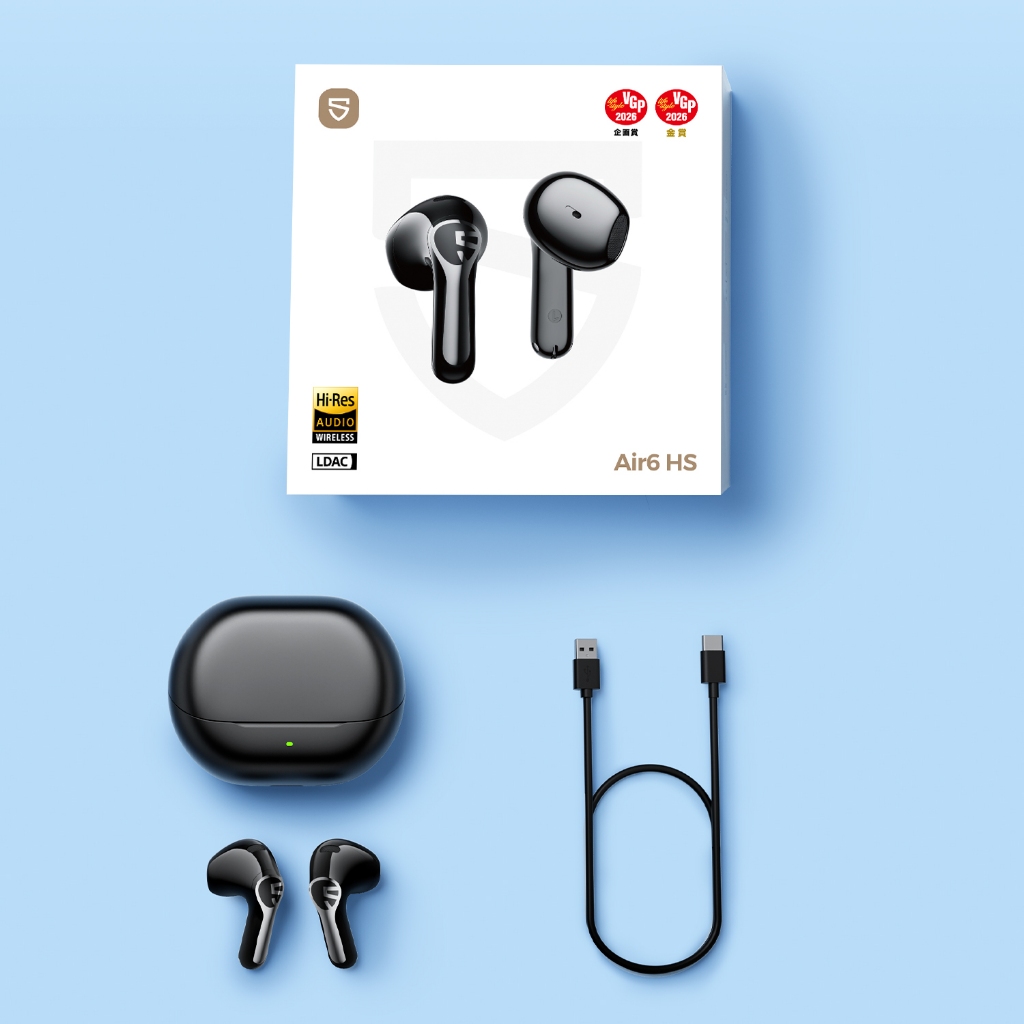 Tai nghe không dây SoundPEATS Air6 HS LDAC Hi-Res Trình điều khiển 13mm Bluetooth 6.0 45H Tuổi thọ pin HiFi Sound Comfort FitTWS | BigBuy360 - bigbuy360.vn