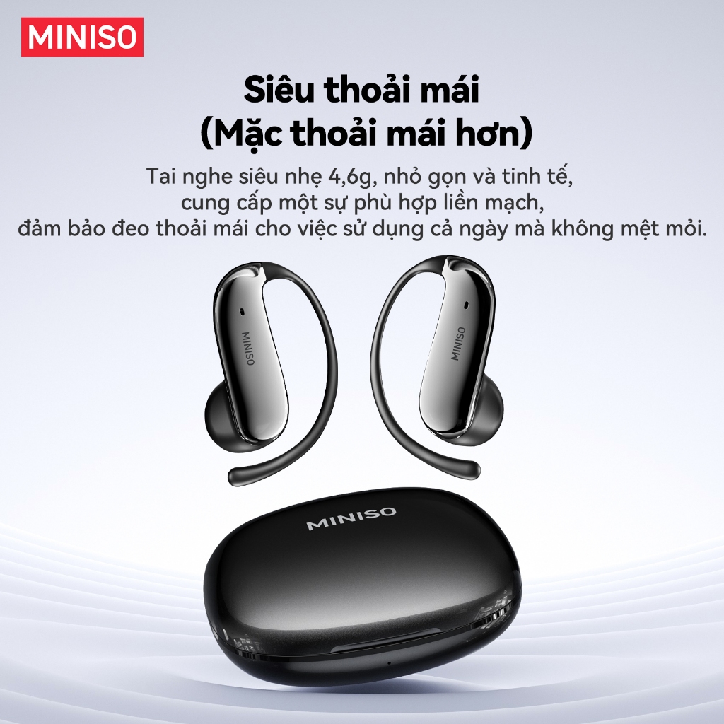 Bảo hành một năm Tai nghe Bluetooth không dây MINISO MS218 AI Dịch thời gian thực Bluetooth 6.0 HIFI Chất lượng âm thanh IPX5 Tai nghe Bluetooth doanh nghiệp chống nước | BigBuy360 - bigbuy360.vn