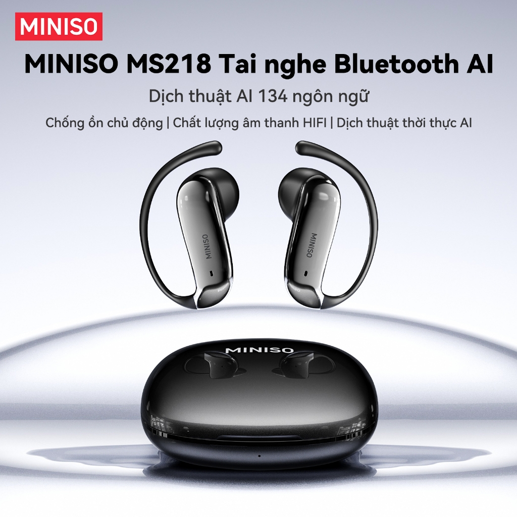 Bảo hành một năm Tai nghe Bluetooth không dây MINISO MS218 AI Dịch thời gian thực Bluetooth 6.0 HIFI Chất lượng âm thanh IPX5 Tai nghe Bluetooth doanh nghiệp chống nước | BigBuy360 - bigbuy360.vn