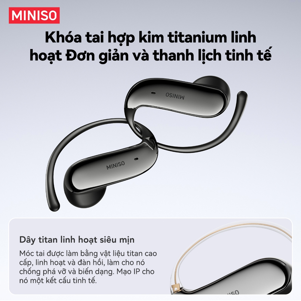 Bảo hành một năm Tai nghe Bluetooth không dây MINISO MS218 AI Dịch thời gian thực Bluetooth 6.0 HIFI Chất lượng âm thanh IPX5 Tai nghe Bluetooth doanh nghiệp chống nước | BigBuy360 - bigbuy360.vn