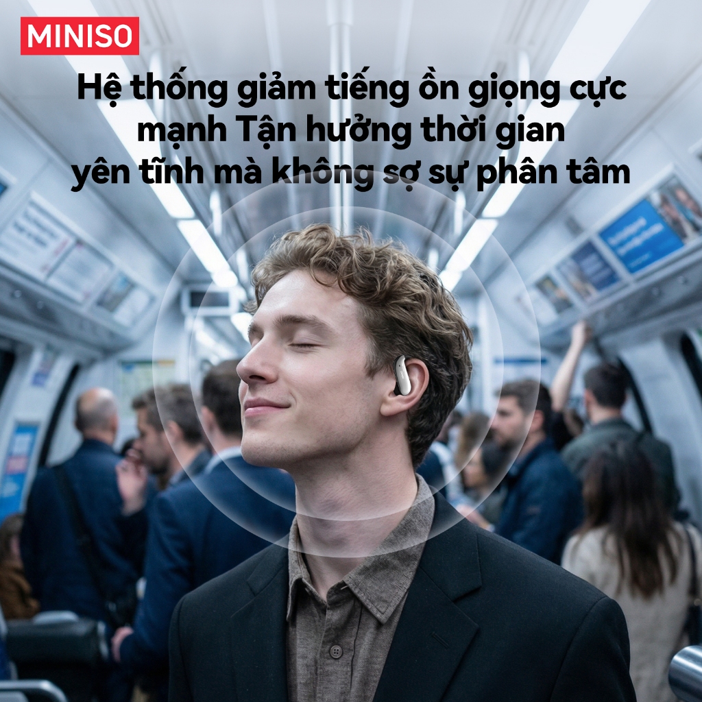 Bảo hành một năm Tai nghe Bluetooth không dây MINISO MS218 AI Dịch thời gian thực Bluetooth 6.0 HIFI Chất lượng âm thanh IPX5 Tai nghe Bluetooth doanh nghiệp chống nước | BigBuy360 - bigbuy360.vn