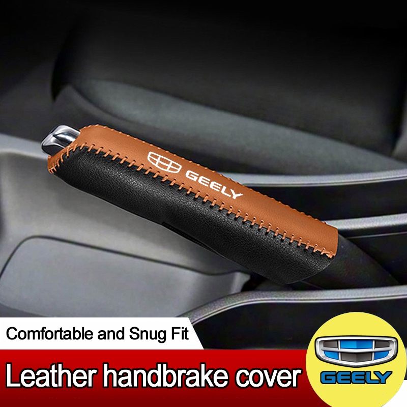 Xe Trung Tâm Handbrake Grips Da Handbrake Bảo Vệ Dành Cho Geely MK LC Emgrand GC6 GC9