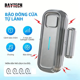 DAYTECH Chuông cửa không dây Báo động cửa tủ lạnh Cảnh báo tủ lạnh Cửa không dây Chuông Ajar cho tủ đông Tủ lạnh Nhà 1 Bộ màu trắng 0 đến 120 dB