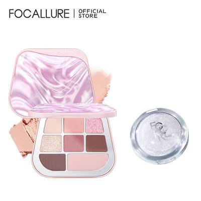 Combo 2 mét Bảng Phấn Mắt Focallure + GALAXY HIGHLIGHTER, Sắc Tố Cao Dễ Dàng Pha MELT VÀO DA