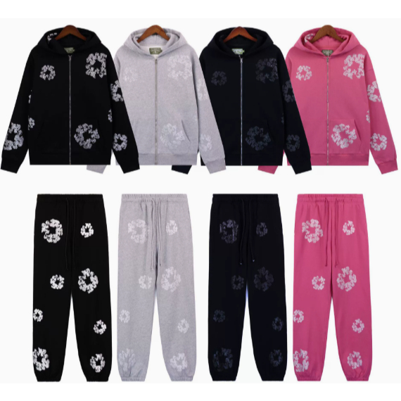 Áo Khoác Hoodie In Hình Denim Tears Thời Trang Unisex Cổ Điển Năm