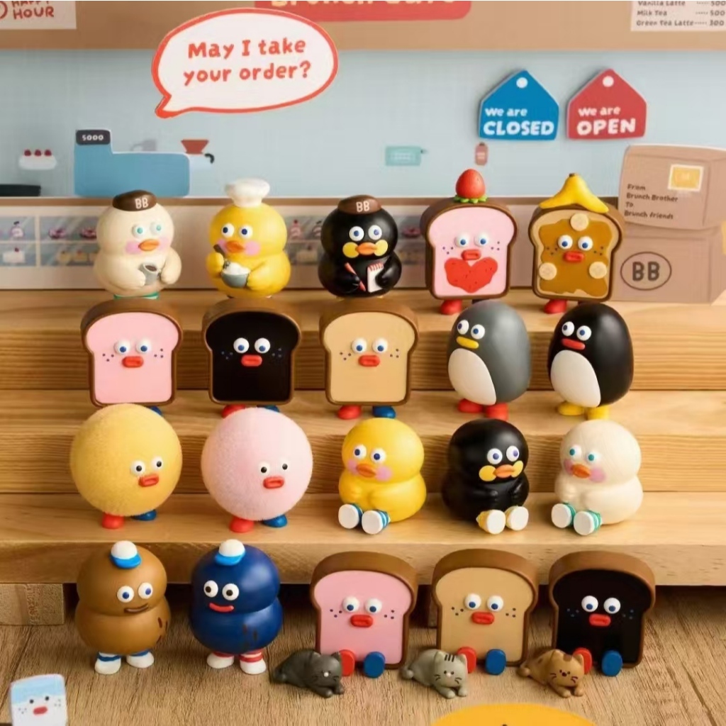 Brunch Brother Brunch Brother-Fat Bánh mì nướng Mini trang trí búp bê