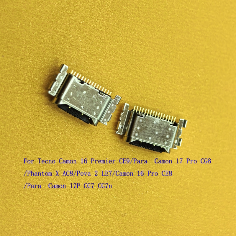 10-100 Cái Đầu Nối Usb Cắm Cho Tecno Phantom X Pova 2 Camon 17P 16 17 Pro CG8 CG7 AC8 CE8 LE7 CE9 Lo